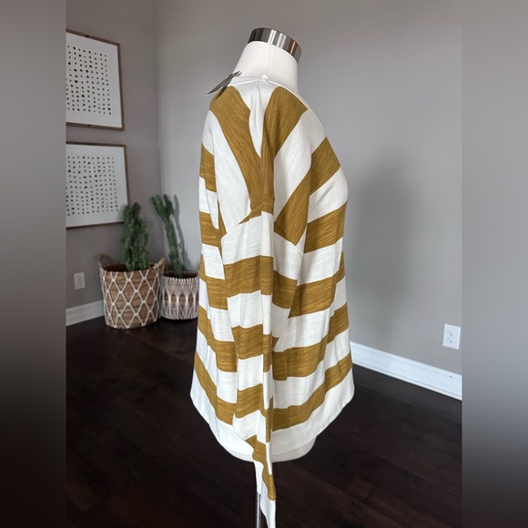 J. Crew Vintage Cotton Terry Relaxed-Fit Pullover Crewneck 90s Rugby Stripe LG - Picture 3 of 13